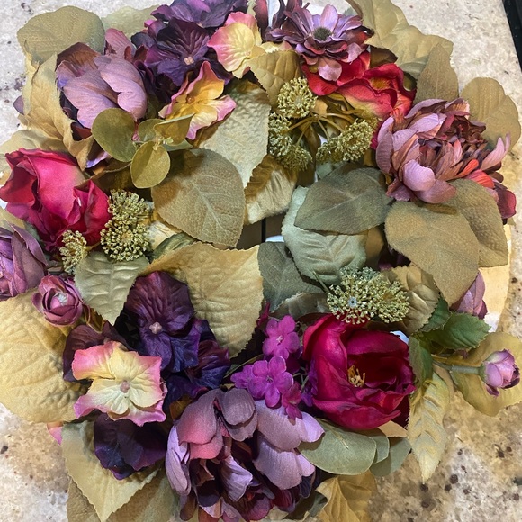 Floral Wreath with Purple and pink Accents 11” - Picture 1 of 4